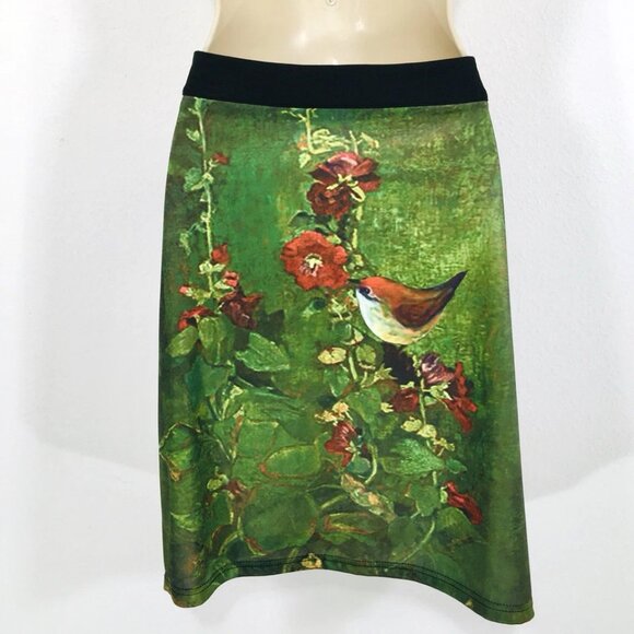 Misslook Lotus Garden Skirt Sz XL Forest Fairy Whimsy Boho - Picture 4 of 9